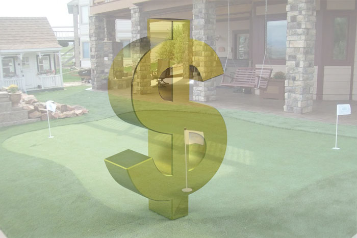 how much does a backyard putting green cost (photo)